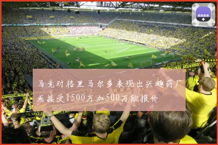 马竞对格里马尔多表现出兴趣药厂或接受1500万加500万欧报价